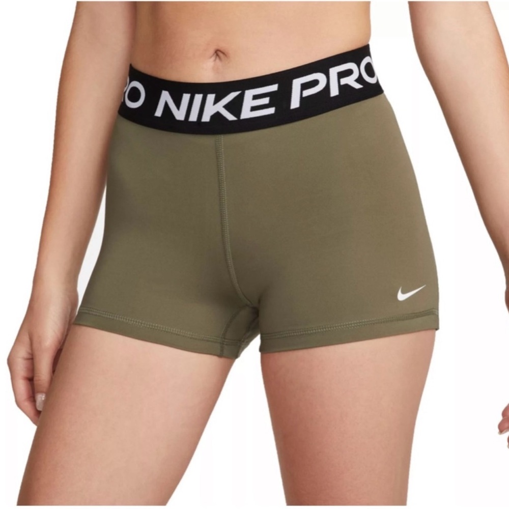 Nike Green Athletic Shorts Performance Fit